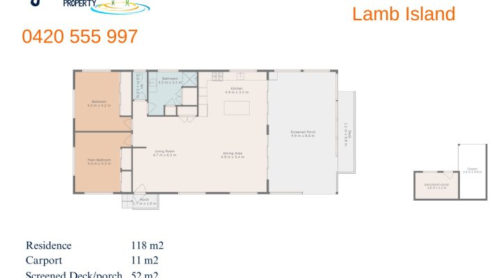 Island Lifestyle with Private Beach – Only on Lamb! floorplan 1