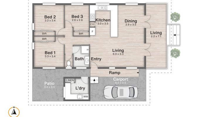 Private Corner Oasis with Pool, Firepit & Island Charm floorplan 1