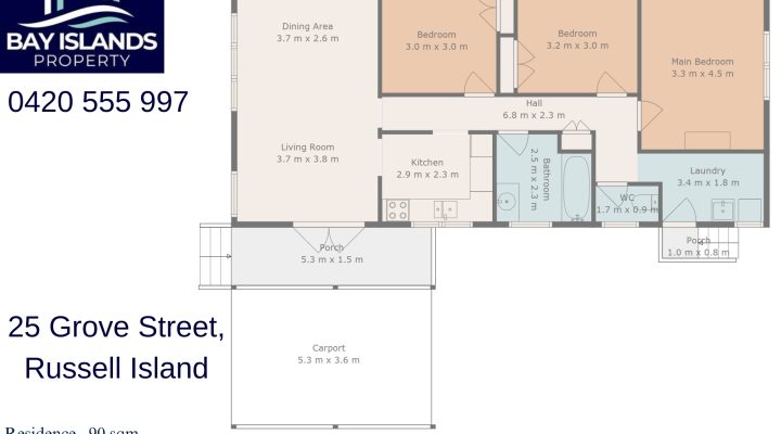 25 Grove Rd Russell Island floorplan 1