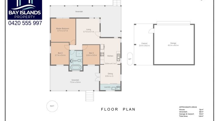 Stunning Home on 1682 m2 of Sustainable Paradise floorplan 1